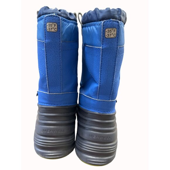 Merrell men’s quest waterproof blue snow boots 6M SKU 6279 main image 9